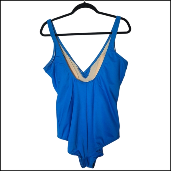 Miraclesuit Oceanus Onepiece Swimsuit, 18, Copen Blue, Summer, Beach - Picture 5 of 9